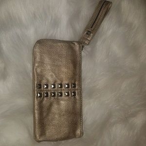 Gold spikey wristlet